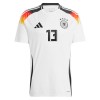 Maglia ufficiale Germania Muller 13 Casa Euro 2024 per Uomo